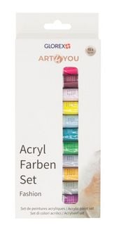 Produktbild: Acrylfarben-Set Fashion 12 St&uuml;ck, je 12ml