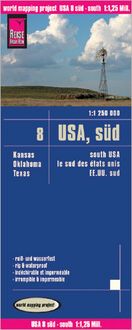 Produktbild: Reise Know-How Landkarte USA 08, S&uuml;d (1:1.250.000) : Kansas, Oklahoma, Texas