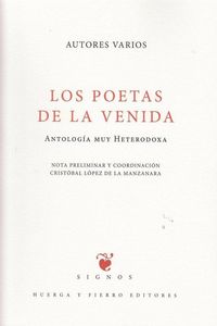 Produktbild: Los poetas de la venida