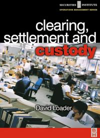 Produktbild: Clearing, Settlement and Custody