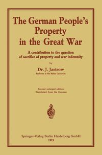 Produktbild: The German people&rsquo;s Property in the great war