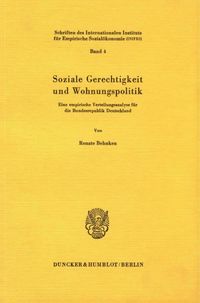 Produktbild: Soziale Gerechtigkeit und Wohnungspolitik