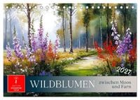 Produktbild: Wildblumen zwischen Moos und Farn (Tischkalender 2027 DIN A5 quer), CALVENDO Monatskalender