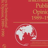 Produktbild: Index to International Public Opinion, 1989-1990
