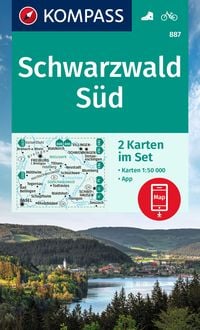 Bild vom Artikel KOMPASS Wanderkarten-Set 887 Schwarzwald Süd (2 Karten) 1:50.000 vom Autor 