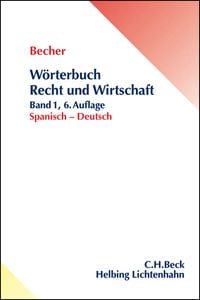 Produktbild: W&ouml;rterbuch Recht und Wirtschaft Band 1: Spanisch - Deutsch