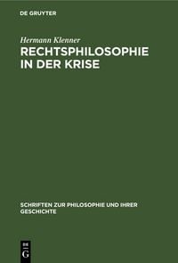 Produktbild: Rechtsphilosophie in der Krise