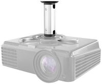 Produktbild: Neomounts BEAMER-C80 Beamer-Deckenhalterung H&ouml;henverstellbar, Neigbar, Drehbar Boden-/Deckenabstand (max.): 15 cm Silber