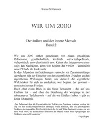 Bild vom Artikel Wir um 2000 - Band 2 vom Autor Werner Heinrich