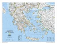 Produktbild: National Geographic Greece Wall Map - Classic (30.25 X 23.5 In)