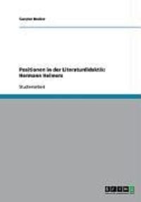 Produktbild: Positionen in der Literaturdidaktik: Hermann Helmers