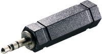 Produktbild: SpeaKa Professional SP-7869824 Klinke Audio Adapter [1x Klinkenstecker 3.5 mm - 1x Klinkenbuchse 6.35 mm] Schwarz
