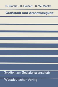 Produktbild: Gro&szlig;stadt und Arbeitslosigkeit