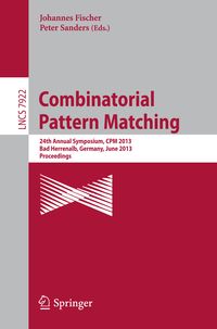 Produktbild: Combinatorial Pattern Matching