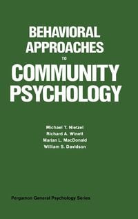 Produktbild: Behavioral Approaches to Community Psychology
