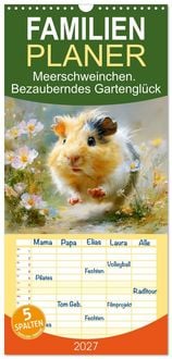 Produktbild: Familienplaner 2027 - Meerschweinchen. Bezauberndes Gartengl&uuml;ck mit 5 Spalten (Wandkalender, 21 x 45 cm) CALVENDO