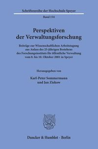 Produktbild: Perspektiven der Verwaltungsforschung.