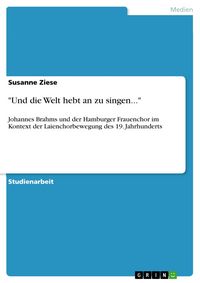 Produktbild: "Und die Welt hebt an zu singen..."