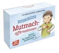 Produktbild: Schritt f&uuml;r Schritt! 3 x 30 Mut-mach-Affirmationen f&uuml;r Kinder in der Grundschule