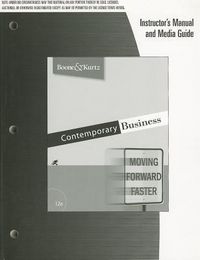 Produktbild: Contemporary Business, Instructor's Manual and Media Guide