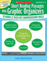 Produktbild: Interactive Whiteboard Activities: Short Reading Passages with Graphic Organizers to Model and Teach Key Comprehension Skills