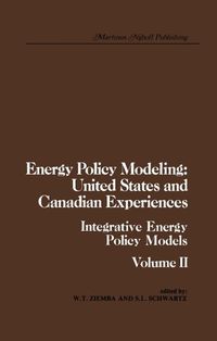 Produktbild: Energy Policy Modeling: United States and Canadian Experiences