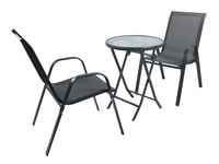 Produktbild: 3tlg Balkonset Gartenm&ouml;bel Stapelst&uuml;hle Set Sonlas