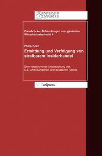 Produktbild: Ermittlung und Verfolgung von strafbarem Insiderhandel