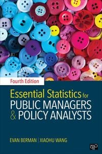 Produktbild: Berman, E: Essential Statistics for Public Managers and Poli