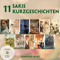 Produktbild: 11 Sakis Kurzgeschichten (11 B&uuml;cher + Audio-CDs) - Frank-Lesemethode - Kommentierte zweisprachige Ausgabe Englisch-Deutsch