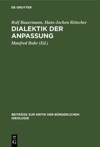 Produktbild: Dialektik der Anpassung