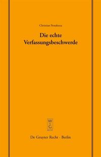 Produktbild: Die echte Verfassungsbeschwerde