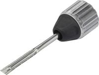 Produktbild: TOOLCRAFT Gl&uuml;hmesser Flachform Spitzen-Gr&ouml;&szlig;e 5.6mm Spitzen-L&auml;nge 46.5mm Inhalt 1St.