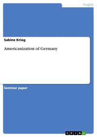 Produktbild: Americanization of Germany