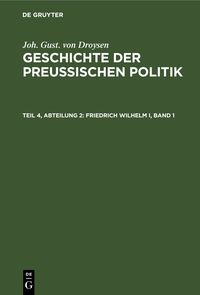 Produktbild: Friedrich Wilhelm I, Band 1