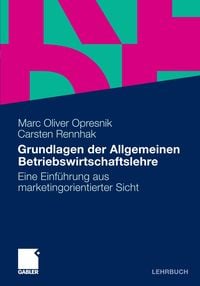 Produktbild: Grundlagen der Allgemeinen Betriebswirtschaftslehre