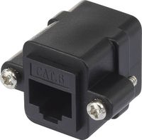 Produktbild: Renkforce RJ45 Netzwerk Adapter CAT 6 [1x RJ45-Buchse - 1x RJ45-Buchse] Schwarz