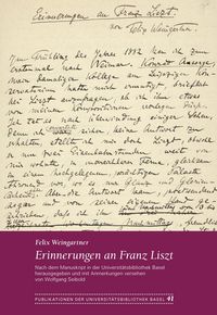 Produktbild: Erinnerungen an Franz Liszt