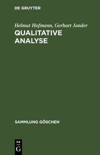 Produktbild: Qualitative Analyse