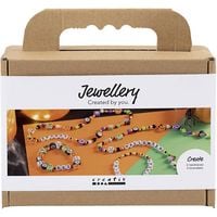Produktbild: Creativ Company Mini Kreativ Set Schmuck, Halsketten , und Armb&auml;nder, Halloween Farben
