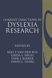 Produktbild: Current Directions in Dyslexia Research