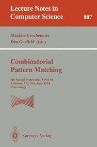 Produktbild: Combinatorial Pattern Matching
