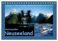 Produktbild: Naturwunder Neuseeland - in Bild und Text (Tischkalender 2026 DIN A5 quer), CALVENDO Monatskalender
