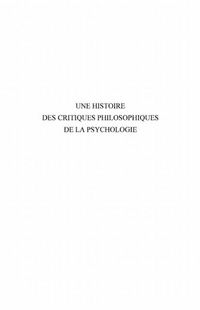 Produktbild: Une histoire des critiques philosophique
