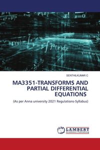 Produktbild: MA3351-TRANSFORMS AND PARTIAL DIFFERENTIAL EQUATIONS