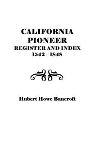 Produktbild: California Pioneer Register and Index, 1542-1848,