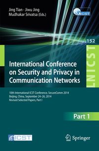 Produktbild: International Conference on Security and Privacy in Communication Networks