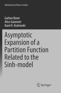 Produktbild: Asymptotic Expansion of a Partition Function Related to the Sinh-model