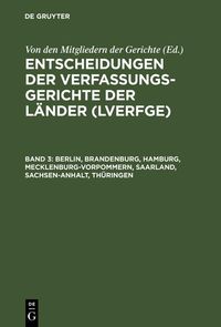Produktbild: Berlin, Brandenburg, Hamburg, Mecklenburg-Vorpommern, Saarland, Sachsen-Anhalt, Th&uuml;ringen