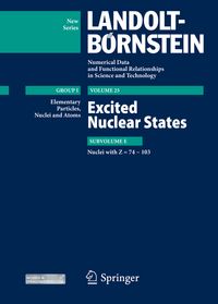 Produktbild: Excited Nuclear States - Nuclei with Z = 74-103